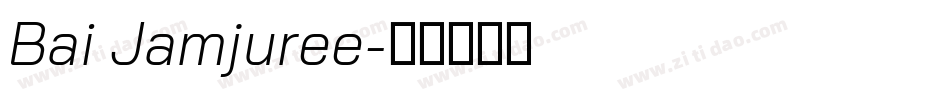 Bai Jamjuree字体转换